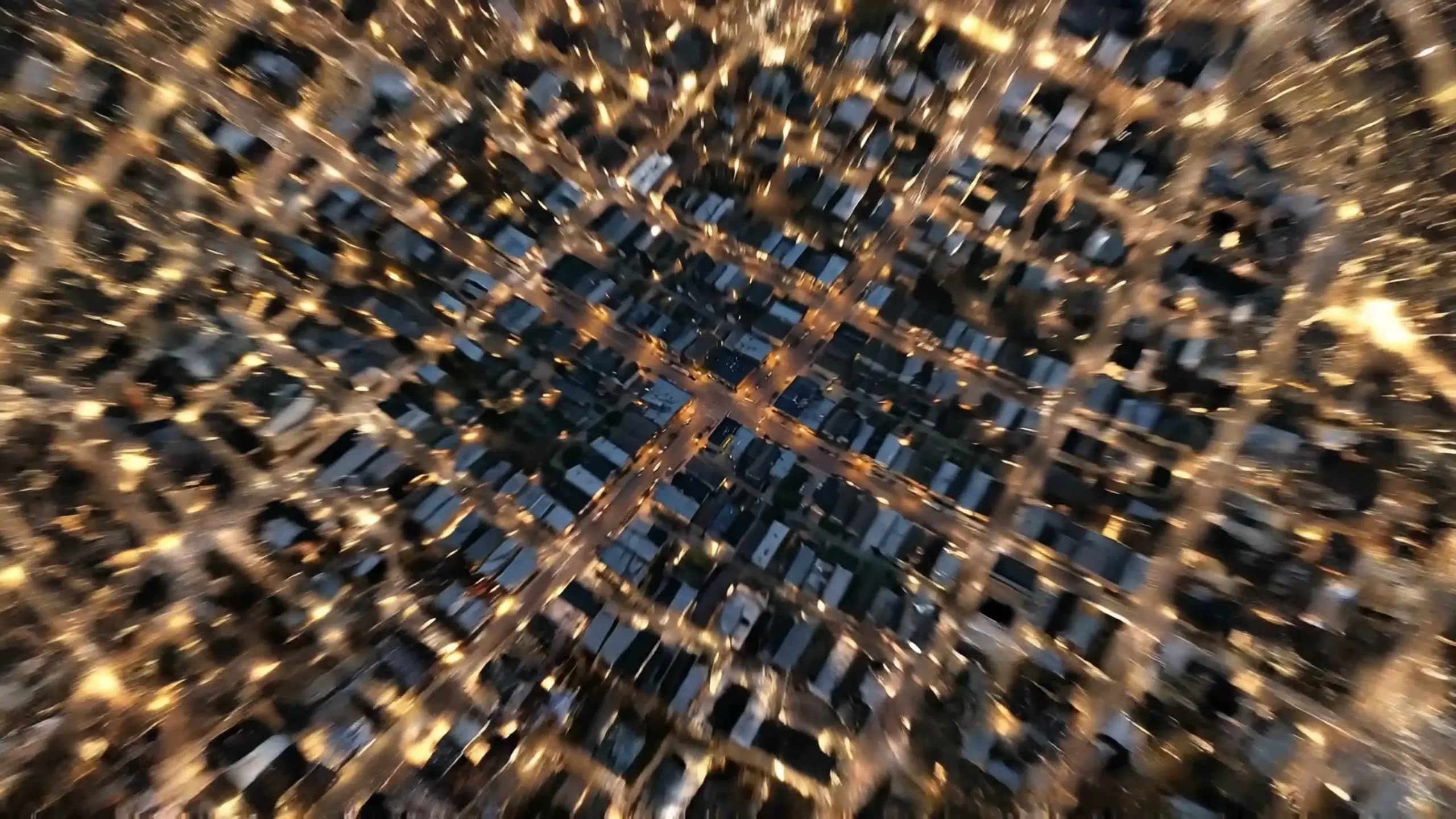 Secuencia de motion graphics sobre una ciudad en movimiento